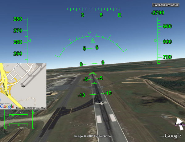 simulador vuelo google earth